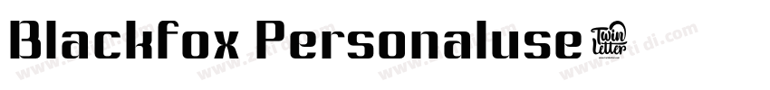 Blackfox Personaluse字体转换